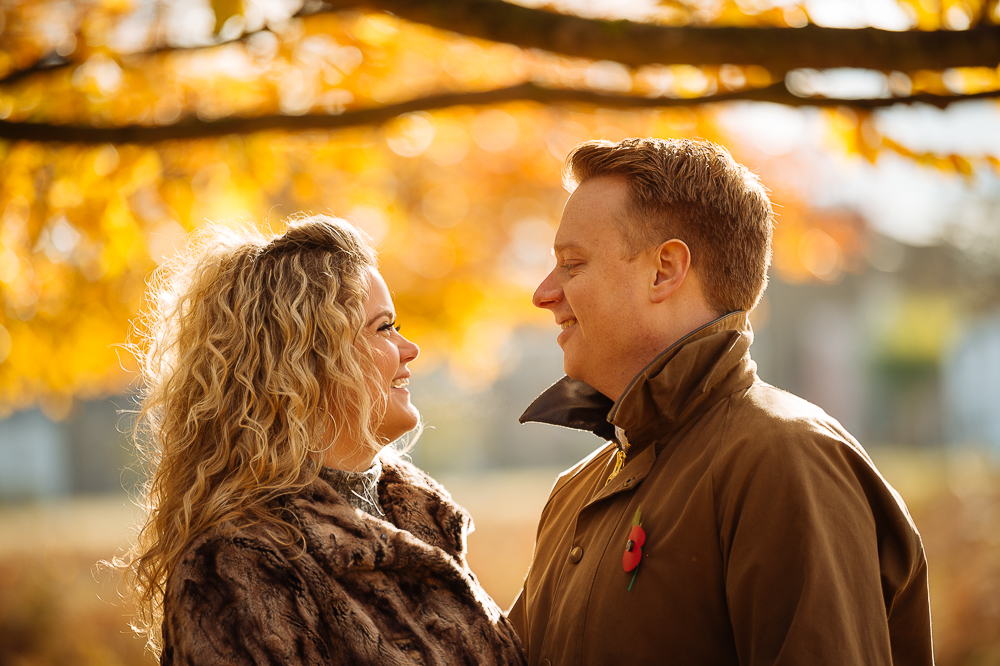 Abi + Pete's Autumn engagement shoot in Bushy Park london by Ben Pipe Wedding Photography
