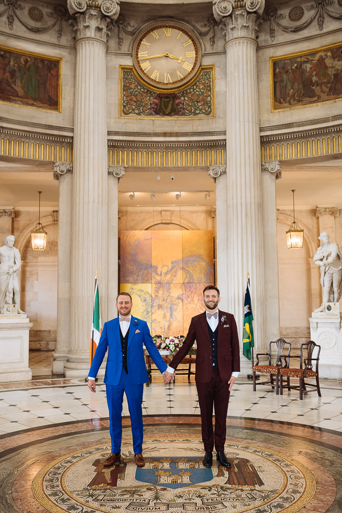Ian and Alex's Wedding at Dublin City Hall and Fallon & Byrne Food Hall, Dublin, Ireland by Ben Pipe Wedding Photography